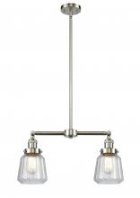  209-SN-G142 - Chatham - 2 Light - 21 inch - Brushed Satin Nickel - Stem Hung - Island Light