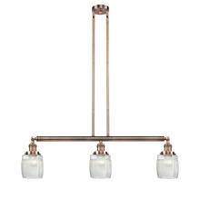  213-AC-G302 - Colton - 3 Light - 38 inch - Antique Copper - Stem Hung - Island Light