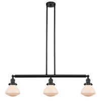  213-BK-G321 - Olean - 3 Light - 39 inch - Matte Black - Stem Hung - Island Light