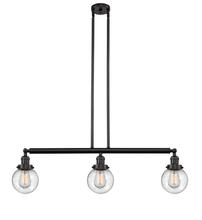 Innovations Lighting 213-OB-G204-6 - Beacon - 3 Light - 39 inch - Oil Rubbed Bronze - Stem Hung - Island Light