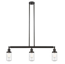  213-OB-G314 - Dover - 3 Light - 37 inch - Oil Rubbed Bronze - Stem Hung - Island Light