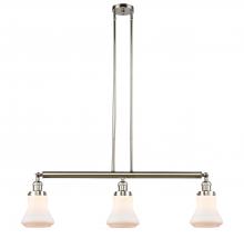  213-PN-G191 - Bellmont - 3 Light - 39 inch - Polished Nickel - Stem Hung - Island Light