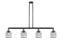 Innovations Lighting 214-BAB-G52-CE - Bell Cage - 4 Light - 50 inch - Black Antique Brass - Stem Hung - Adjustable Island Light