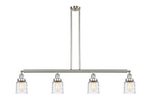 Innovations Lighting 214-SN-G513 - Bell - 4 Light - 50 inch - Brushed Satin Nickel - Stem Hung - Adjustable Island Light
