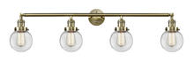  215-AB-G202-6 - Beacon - 4 Light - 42 inch - Antique Brass - Bath Vanity Light