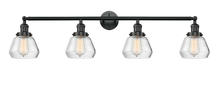  215-BK-G172 - Fulton - 4 Light - 43 inch - Matte Black - Bath Vanity Light