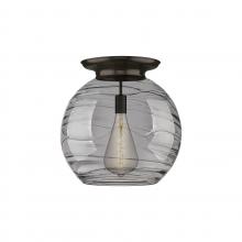 Innovations Lighting 221-1F-OB-G1213-18SM - Athens Deco Swirl - 1 Light - 18 inch - Oil Rubbed Bronze - Flush Mount