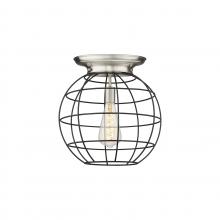 Innovations Lighting 221-1F-SN-CE-16-BK - Beacon - 1 Light - 16 inch - Satin Nickel - Flush Mount