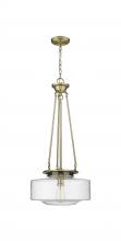  221-1P-AB-G694-16 - Bridgeton - 1 Light - 16 inch - Antique Brass - Chain Hung - Pendant