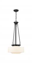  221-1P-BK-G691-16 - Bridgeton - 1 Light - 16 inch - Matte Black - Chain Hung - Pendant