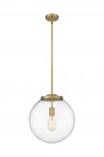  221-1S-BB-G202-14 - Beacon - 1 Light - 16 inch - Brushed Brass - Cord hung - Pendant