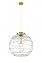 Innovations Lighting 221-1S-SG-G1213-18 - Athens Deco Swirl - 1 Light - 18 inch - Satin Gold - Stem Hung - Pendant