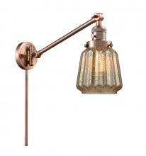  237-AC-G146 - Chatham - 1 Light - 8 inch - Antique Copper - Swing Arm