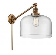  237-BB-G72-L - Bell - 1 Light - 12 inch - Brushed Brass - Swing Arm