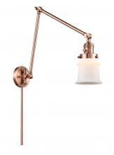  238-AC-G181S - Canton - 1 Light - 8 inch - Antique Copper - Swing Arm