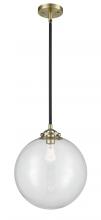 Innovations Lighting 284-1S-BAB-G202-12 - Beacon - 1 Light - 12 inch - Black Antique Brass - Cord hung - Mini Pendant