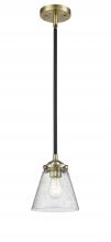  284-1S-BAB-G64 - Cone - 1 Light - 6 inch - Black Antique Brass - Cord hung - Mini Pendant