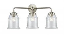  284-3W-SN-G182 - Canton - 3 Light - 24 inch - Brushed Satin Nickel - Bath Vanity Light