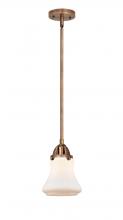  288-1S-AC-G191 - Bellmont - 1 Light - 6 inch - Antique Copper - Cord hung - Mini Pendant