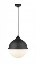  288-1S-BK-HFS-121-BK - Hampden - 1 Light - 13 inch - Matte Black - Cord hung - Pendant