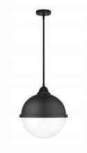  288-1S-BK-HFS-122-BK - Hampden - 1 Light - 13 inch - Matte Black - Cord hung - Pendant