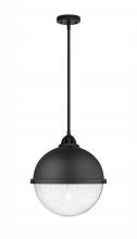 Innovations Lighting 288-1S-BK-HFS-124-BK-LED - Hampden - 1 Light - 13 inch - Matte Black - Cord hung - Pendant