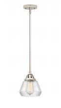  288-1S-PN-G172 - Fulton - 1 Light - 7 inch - Polished Nickel - Cord hung - Mini Pendant