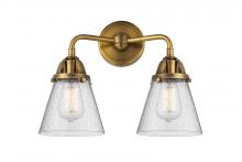  288-2W-BB-G64 - Cone - 2 Light - 14 inch - Brushed Brass - Bath Vanity Light