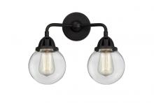  288-2W-BK-G202-6 - Beacon - 2 Light - 14 inch - Matte Black - Bath Vanity Light