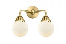  288-2W-SG-G201-6 - Beacon - 2 Light - 14 inch - Satin Gold - Bath Vanity Light