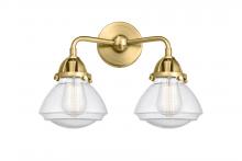  288-2W-SG-G324 - Olean - 2 Light - 15 inch - Satin Gold - Bath Vanity Light