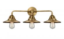  288-3W-BB-M4-BB - Railroad - 3 Light - 26 inch - Brushed Brass - Bath Vanity Light