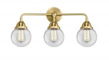  288-3W-SG-G202-6 - Beacon - 3 Light - 24 inch - Satin Gold - Bath Vanity Light