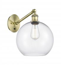 Innovations Lighting 317-1W-AB-G122-10 - Athens - 1 Light - 10 inch - Antique Brass - Adjustable - Sconce