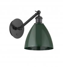  317-1W-BK-MBD-75-GR - Plymouth - 1 Light - 8 inch - Matte Black - Sconce