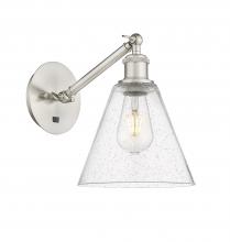 Innovations Lighting 317-1W-SN-GBC-84 - Berkshire - 1 Light - 8 inch - Brushed Satin Nickel - Adjustable Sconce