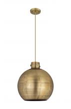 Innovations Lighting 410-1PL-BB-M410-16BB - Newton Sphere - 1 Light - 16 inch - Brushed Brass - Cord hung - Pendant