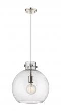  410-1PL-PN-G410-14SDY - Newton Sphere - 1 Light - 14 inch - Polished Nickel - Cord hung - Pendant