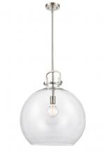  410-1S-SN-18CL - Newton Sphere - 1 Light - 18 inch - Brushed Satin Nickel - Cord hung - Pendant