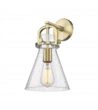 Innovations Lighting 410-1W-BB-G411-8SDY - Newton Cone - 1 Light - 8 inch - Brushed Brass - Sconce