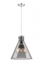 Innovations Lighting 410-3PL-PN-G411-16SM - Newton Cone - 3 Light - 16 inch - Polished Nickel - Cord hung - Pendant