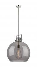  411-1SL-PN-G410-18SM - Newton Sphere - 1 Light - 18 inch - Polished Nickel - Pendant