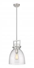  411-1SM-SN-G412-10SDY - Newton Bell - 1 Light - 10 inch - Satin Nickel - Mini Pendant