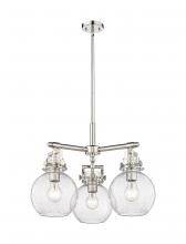  411-3CR-PN-G410-7SDY - Newton Sphere - 3 Light - 21 inch - Polished Nickel - Pendant