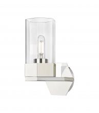  427-1W-PN-G427-9CL - Claverack - 1 Light - 6 inch - Polished Nickel - Sconce