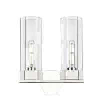  427-2W-PN-G427-14CL - Claverack - 2 Light - 13 inch - Polished Nickel - Bath Vanity Light