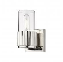  428-1W-PN-G428-7CL - Bolivar - 1 Light - 5 inch - Polished Nickel - Sconce