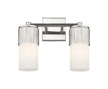 Innovations Lighting 428-2W-PN-G428-7WH - Bolivar - 2 Light - 14 inch - Polished Nickel - Bath Vanity Light