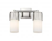  428-2W-SN-G428-7WH - Bolivar - 2 Light - 14 inch - Satin Nickel - Bath Vanity Light