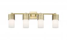 Innovations Lighting 428-4W-BB-G428-7WH - Bolivar - 4 Light - 31 inch - Brushed Brass - Bath Vanity Light